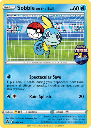 Sobble on the Ball 5/5 Other Pokémon Futsal Collection
