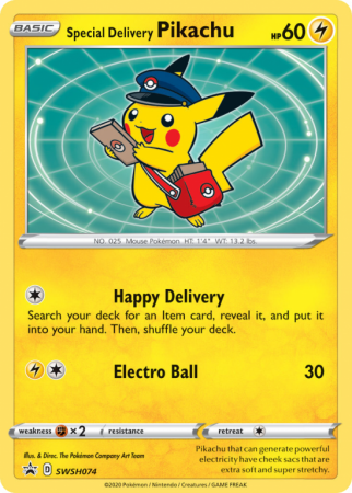 Special Delivery Pikachu SWSH074/184