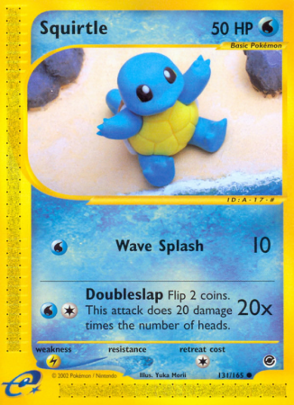 Squirtle 131/165 E-Card Expedition Base Set