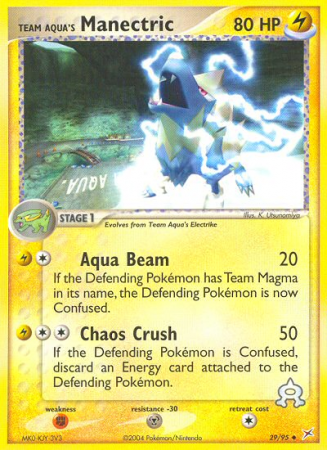 Team Aqua's Manectric 29/95