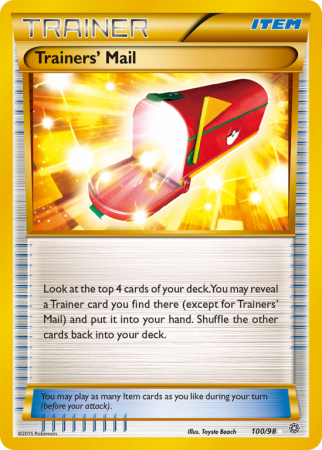 Trainers' Mail 100/98 XY Ancient Origins