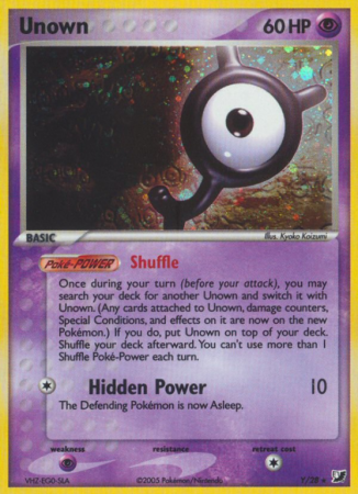 Unown Y/115 EX Unseen Forces