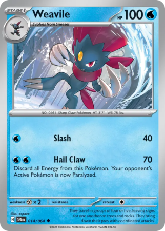 Weavile 14/64 Scarlet & Violet Shrouded Fable